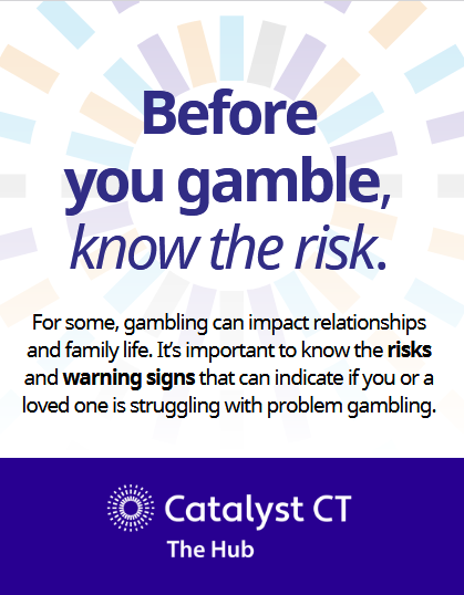 gambling wallet brochure cover